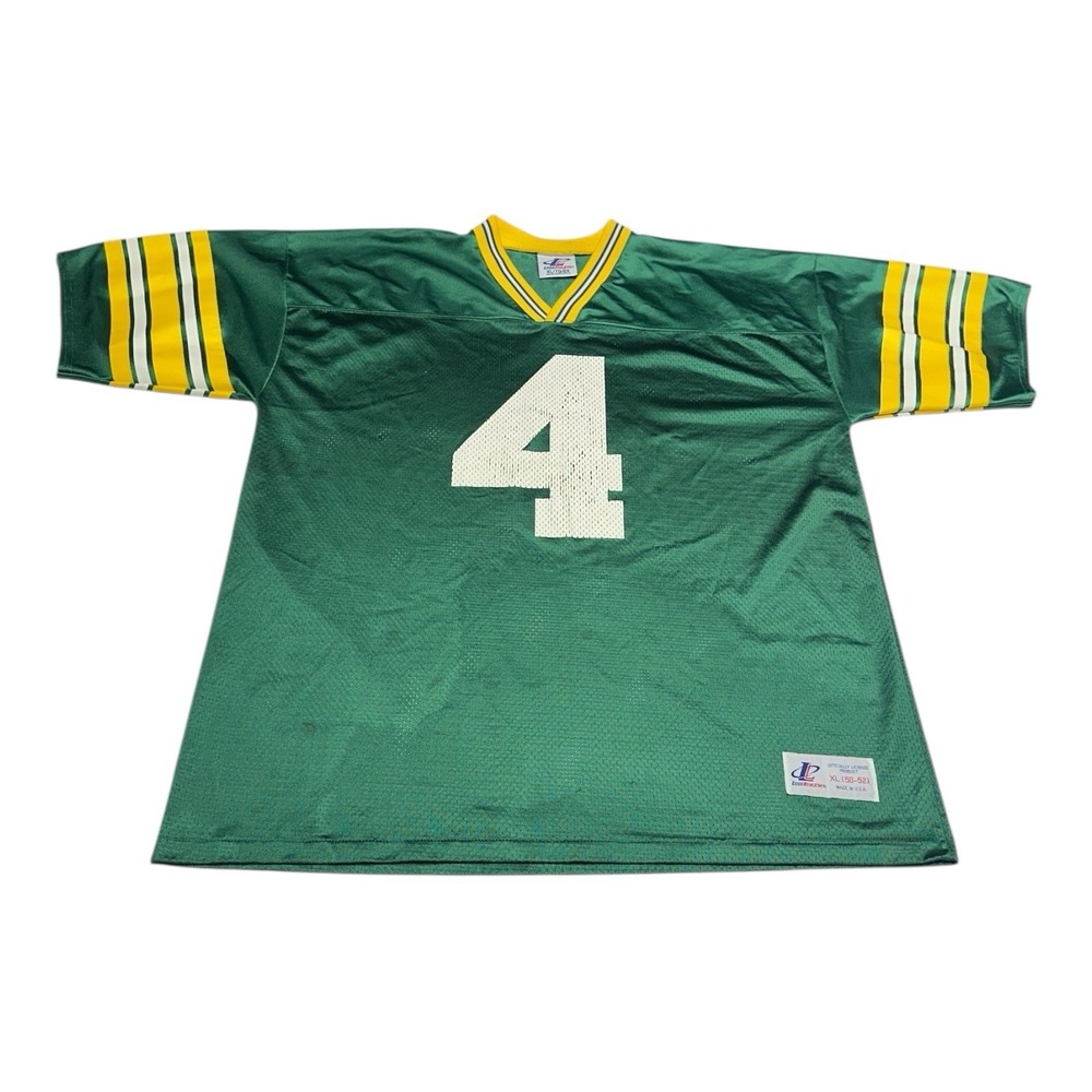 Vintage Logo Athletic Brett Favre Jersey Men Sz XL Green Bay Packers NFL 90s USA